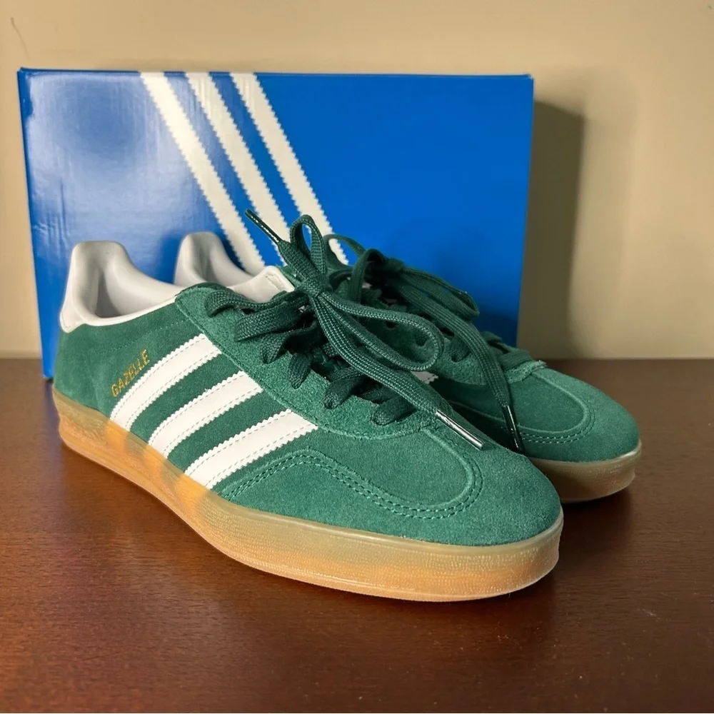 adidas Gazelle Indoor Collegiate Green Gum (8M / 9W) - Picture 8 of 14